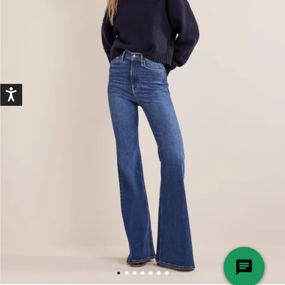 Boden Ultra High Rise Super Flare Jeans